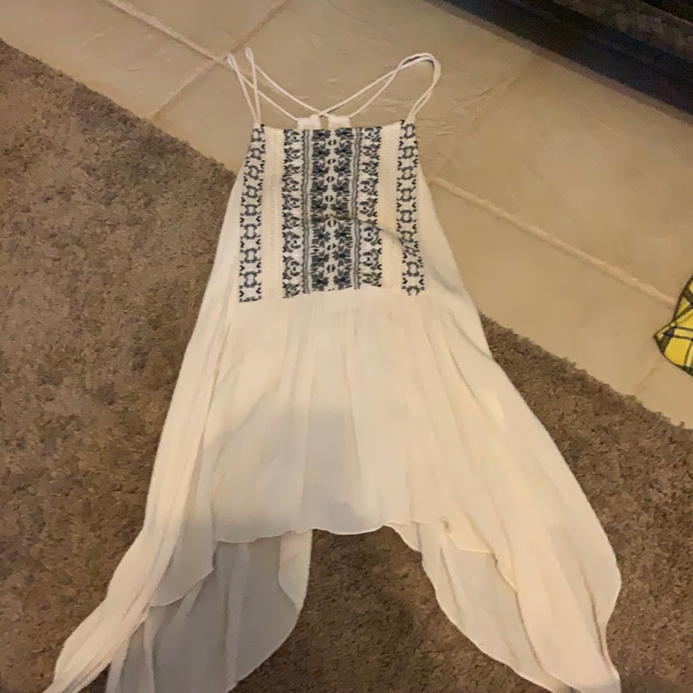 Bhomian vibe long short with cross back